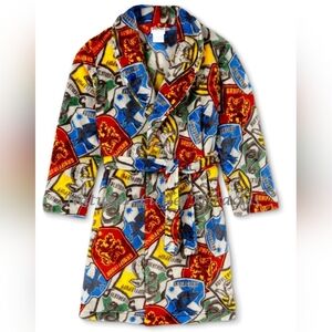 Kids Harry Potter Robe Pajama Boy Girl Hufflepuff Gryffindor Ravenclaw Medium